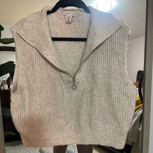Cozy Cream Sweater Vest